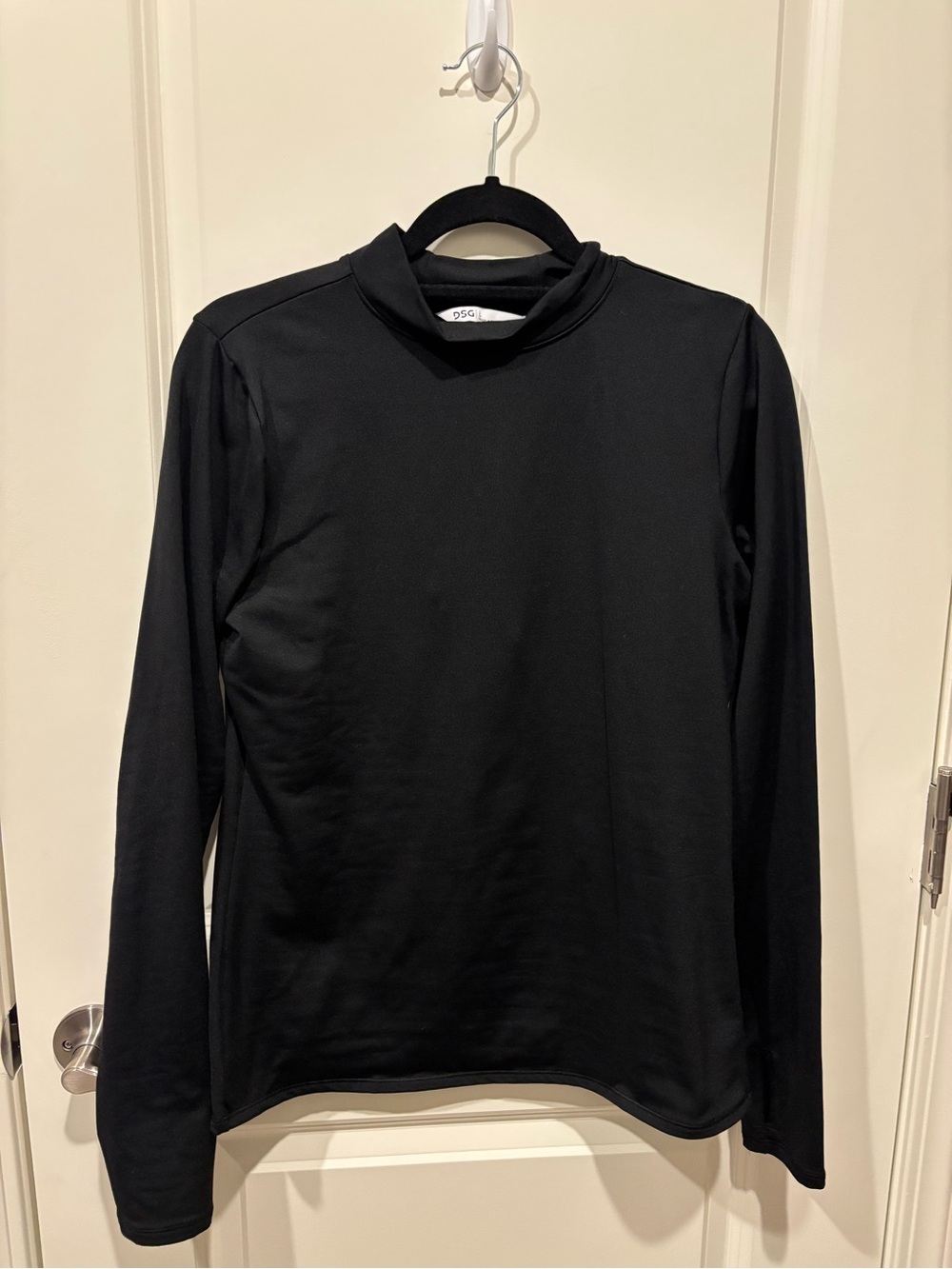 DSG Black Mock Neck Long Sleeve Top